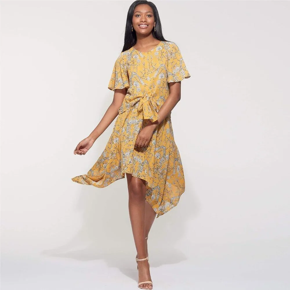 New Look N6609 Sewing Pattern Misses‎ Top & Skirt Tie Belt Size 8-20